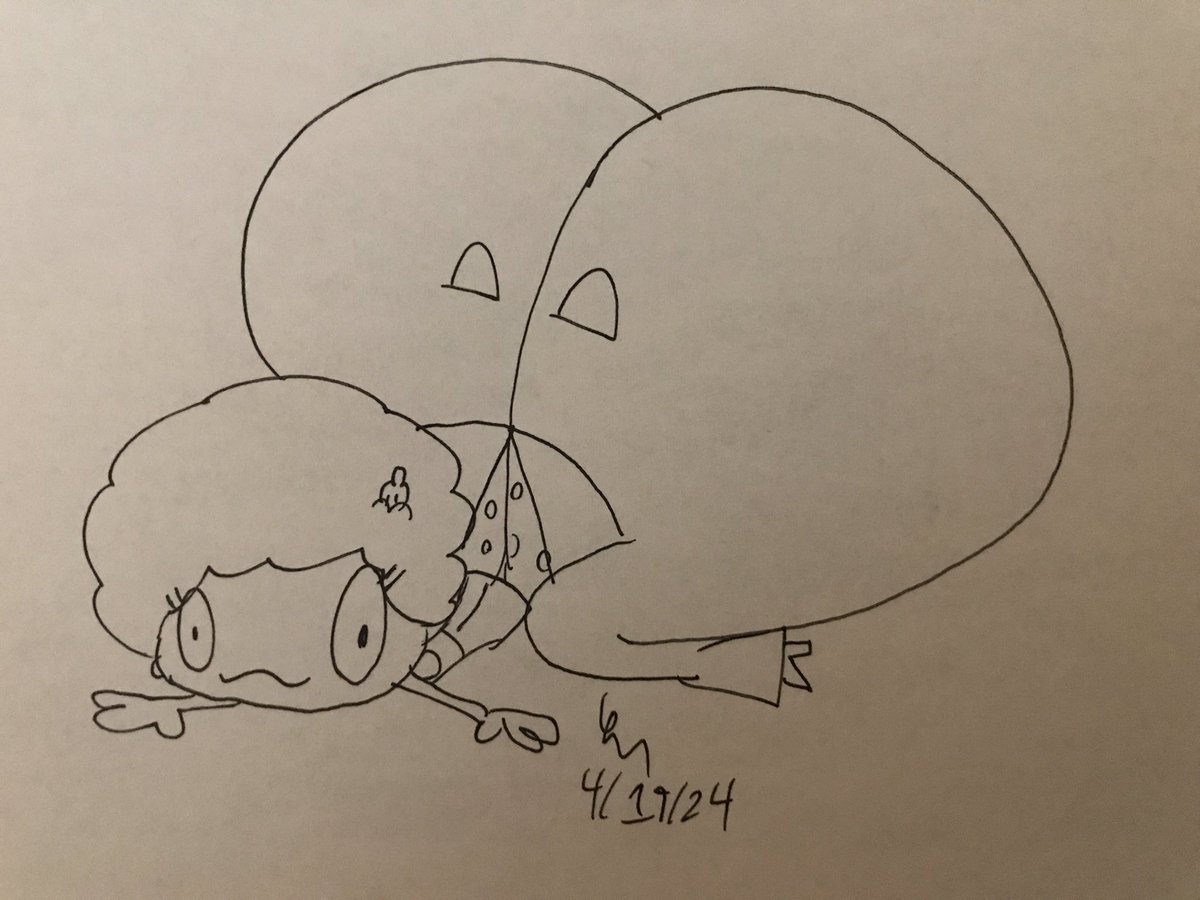 Mantic_Art's tweet photo. Shoddy Jeeby doodle because #HyperAssApril https://t.co/UgYbmRzfA1