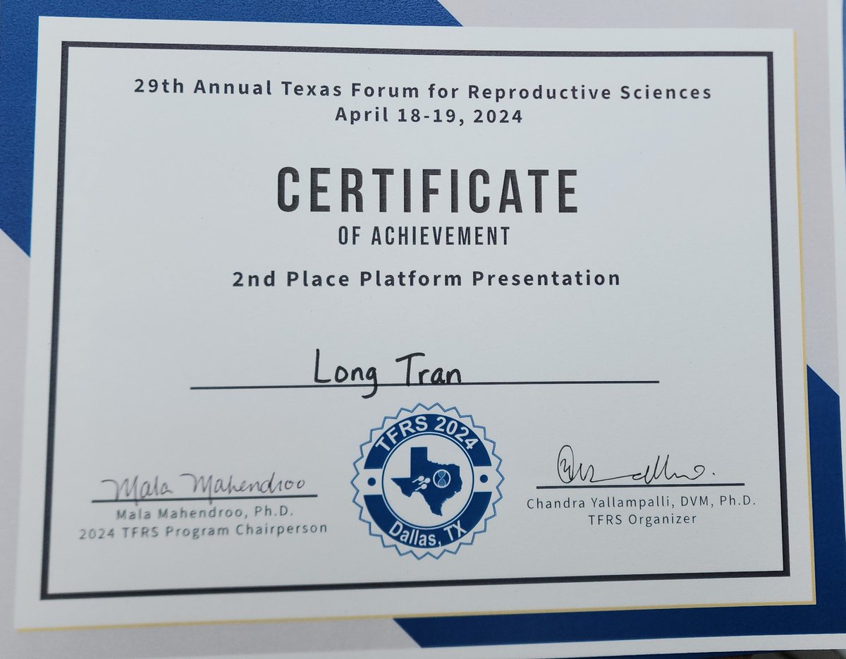 Long Tran (@long_b_tran) on Twitter photo Happy to represent the <a href="/MysorekarLab/">Dr. Indira Mysorekar</a> to present our work on Zika virus and TNTs. I also won a 2nd place platform presentation.
Thank you #TFRS for organizing a successful and educational meeting! Happy to represent the <a href="/MysorekarLab/">Dr. Indira Mysorekar</a> to present our work on Zika virus and TNTs. I also won a 2nd place platform presentation.
Thank you #TFRS for organizing a successful and educational meeting!