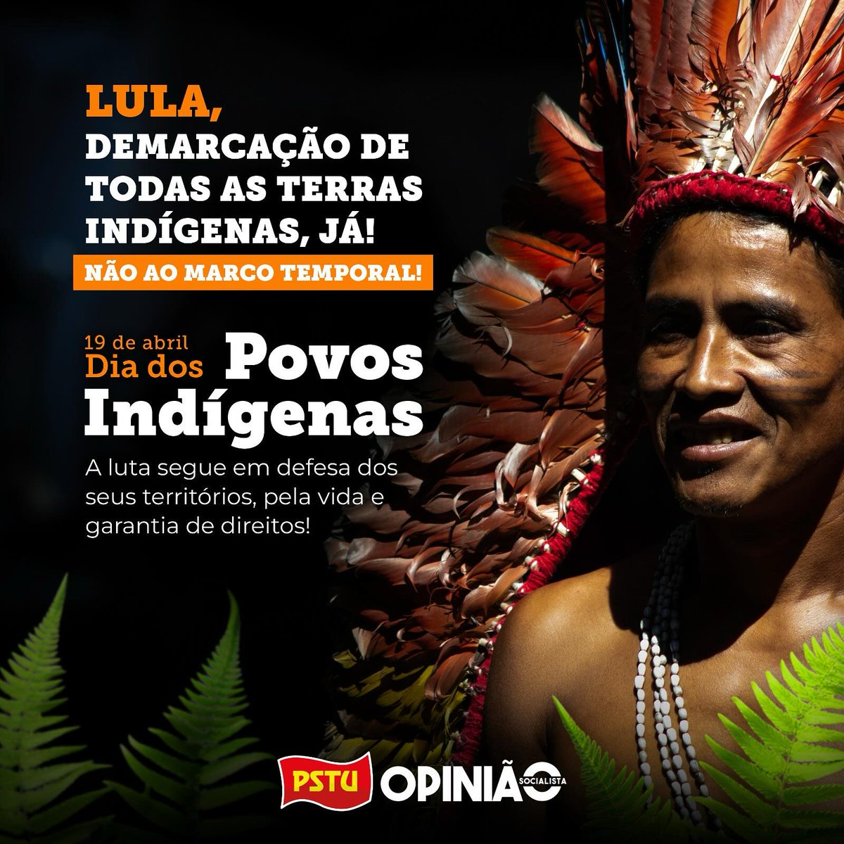 “Nosso marco é ancestral, sempre estivemos aqui!”
— Lula, demarcação de todas as terras indígenas, já!
— Não ao Marco Temporal!
#19deabril #marcotemporalnão #demarcaçãojá #terrasindigenas #povosindigenas