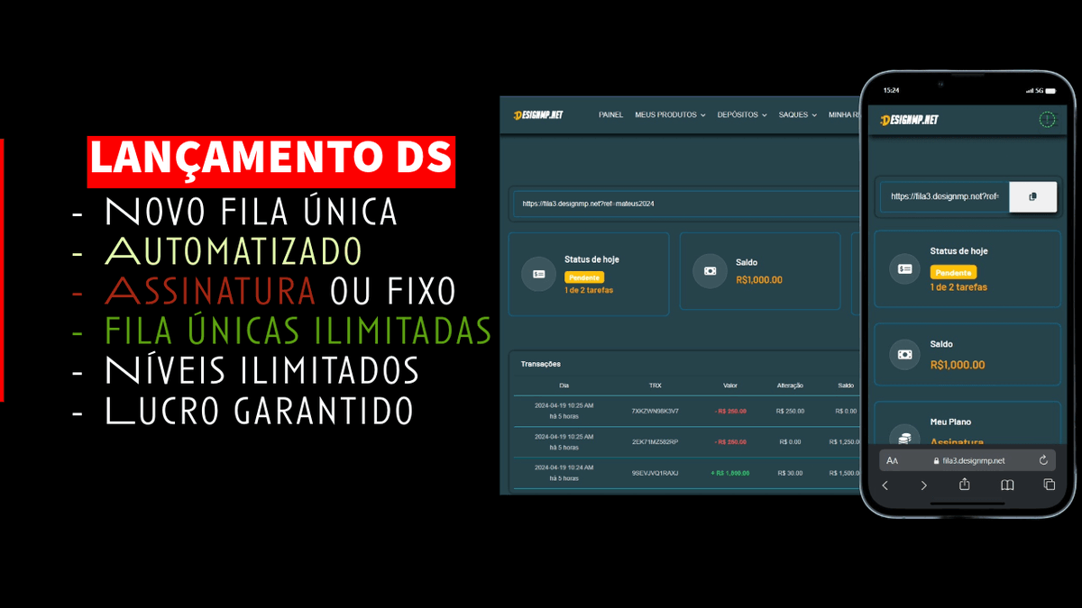 designmp2's tweet photo. Quer novidade? 

Venha conferir o novo fila única DS, automatizado para seu negócio. 

https://t.co/K998DuSrYP

#filaúnica 
#marketing 
#multinível https://t.co/m83GTLDxsu