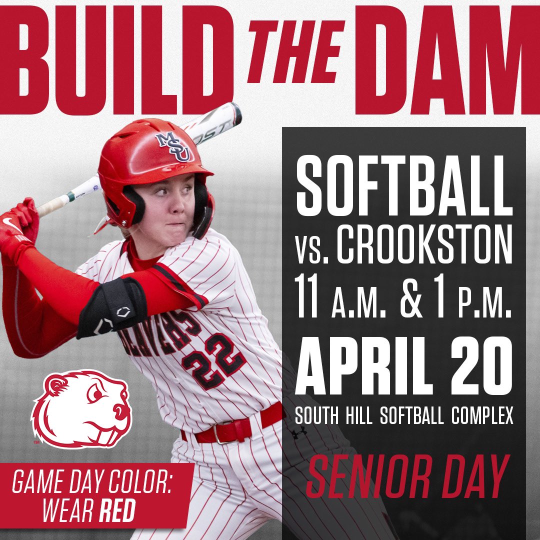 📣Senior Day📣 Tomorrow is Senior Day and Build The Dam Day! Join us at the Scheels Softball Complex to celebrate our senior student-athletes and enjoy some Beaver softball! Senior recognition will take place after game 2. #BuildTheDam | #bALLin