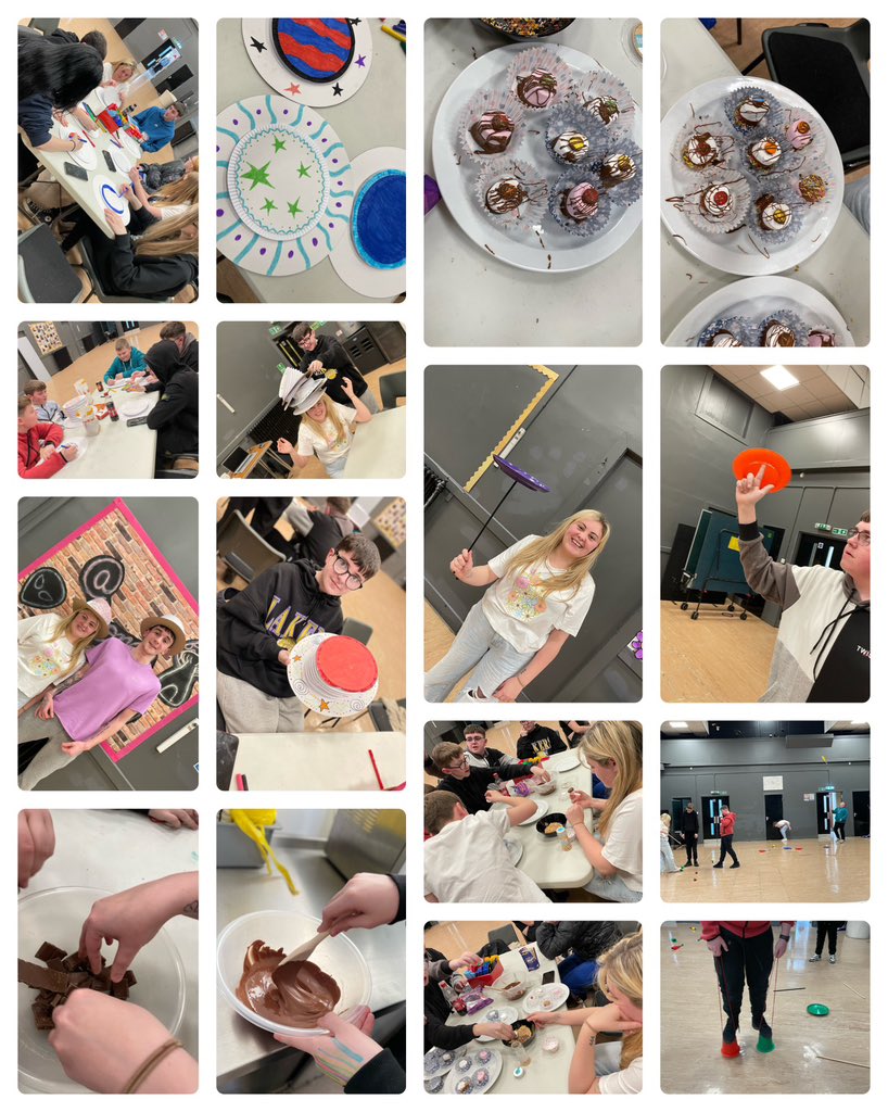 TGIF at the @ Home Centre Airdrie celebrated World Circus Day by designing their own ringmaster hats, making top hat sweets and learning circus skills. 🎩 #youthworkchangeslives