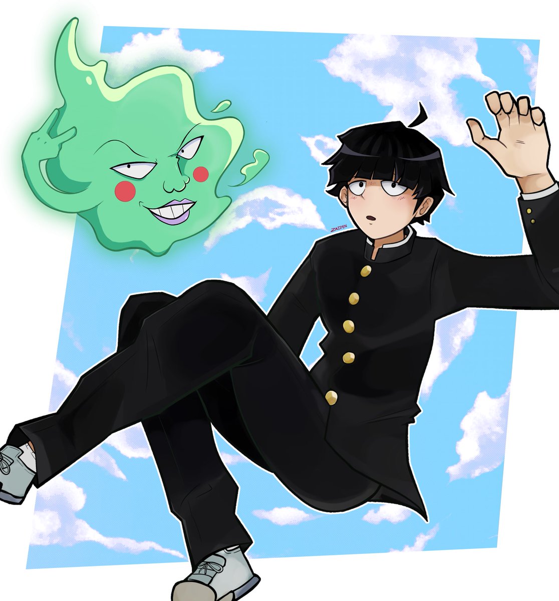 MOB!! 
I kinda messed it up with the shading idk ☹️☹️☹️

#mobpsycho100 #shigeokageyama