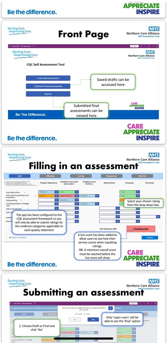 Sometimes my team look at me in either bewilderment or horror when I create a challenge for them but they rise to the challenge every time AND smash it. Our inspection prep guide (out for consultation soon 👀) and the self assessment tool are two of many items in our kitbag: