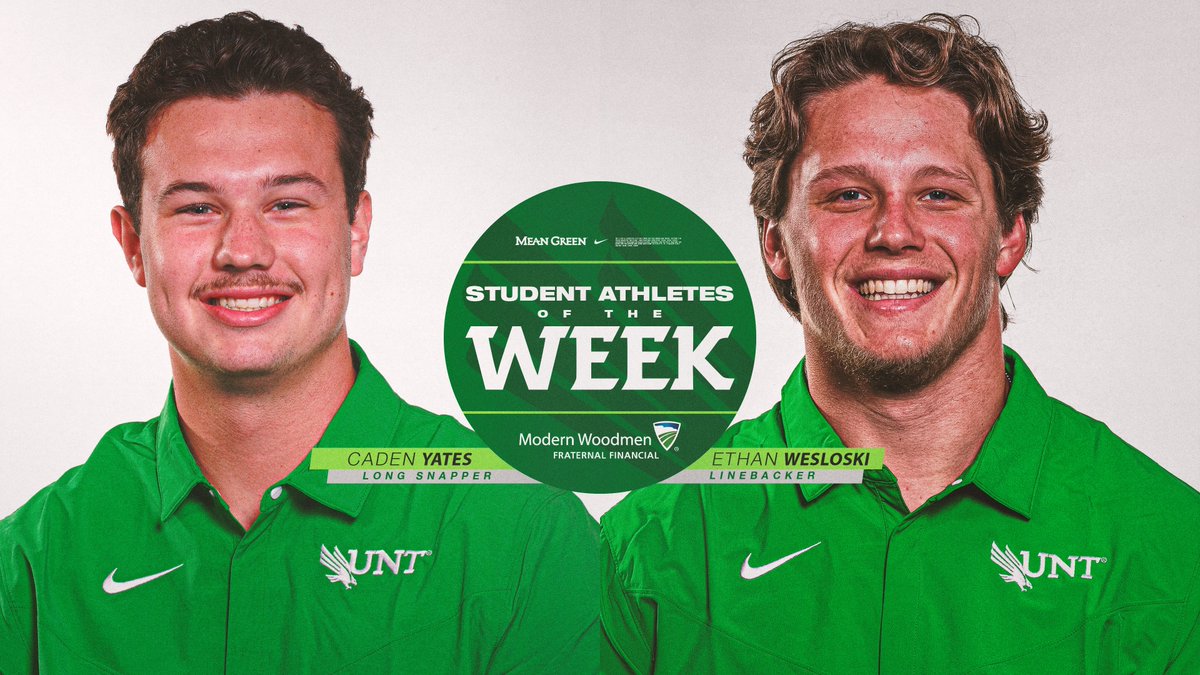 Congrats to our Student-Athletes of the Week, @cadenyates10 and @wesloski10 ! 💯📚 #GMG🦅