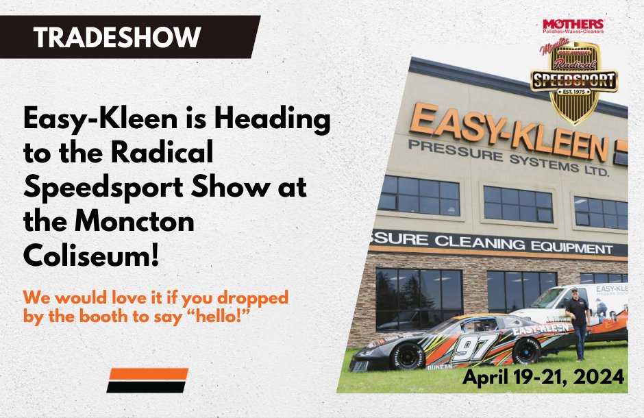Easy-Kleen is thrilled to announce our participation in the 2024 Radical Speedsport Show. Our exceptional sales rep, Josh Reicker, will be there. Plus, you'll get to meet our resident stock car racer and awesome Sr. Service Tech, Chris Duncan, and check out his sweet ride!