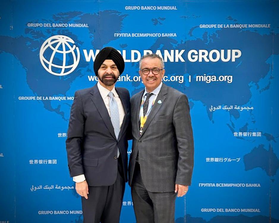 .@WHO’s partnership with the @WorldBank is going from strength to strength: together we have just established the Universal Health Coverage Knowledge Hub with #Japan, in addition to our shared work on the @Pandemic_Fund, the G20 Joint Finance and Health Task Force, and @TheGPMB.…