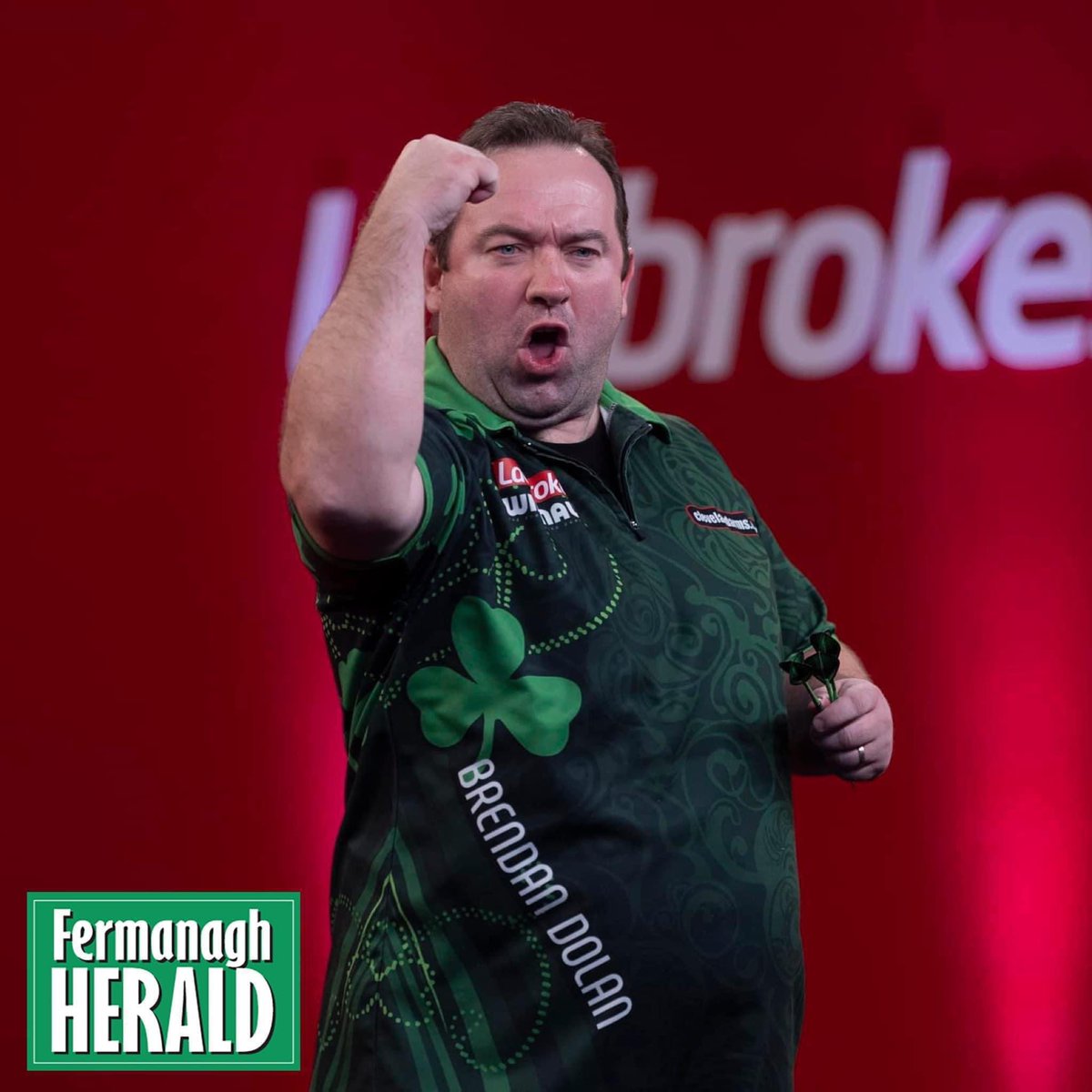 Ferm_Herald's tweet photo. 🎯 FIRST ROUND WIN 👏🏻👏🏻
@BrendanDolan180 is through to the second round of the https://t.co/aJECSwyBFm European Darts Grand Prix.
He beat Andrew Gilding 6️⃣-4️⃣ today (Friday) in Sindelfingen in Germany.
#TheHistoryMaker https://t.co/KuOKyCpbce