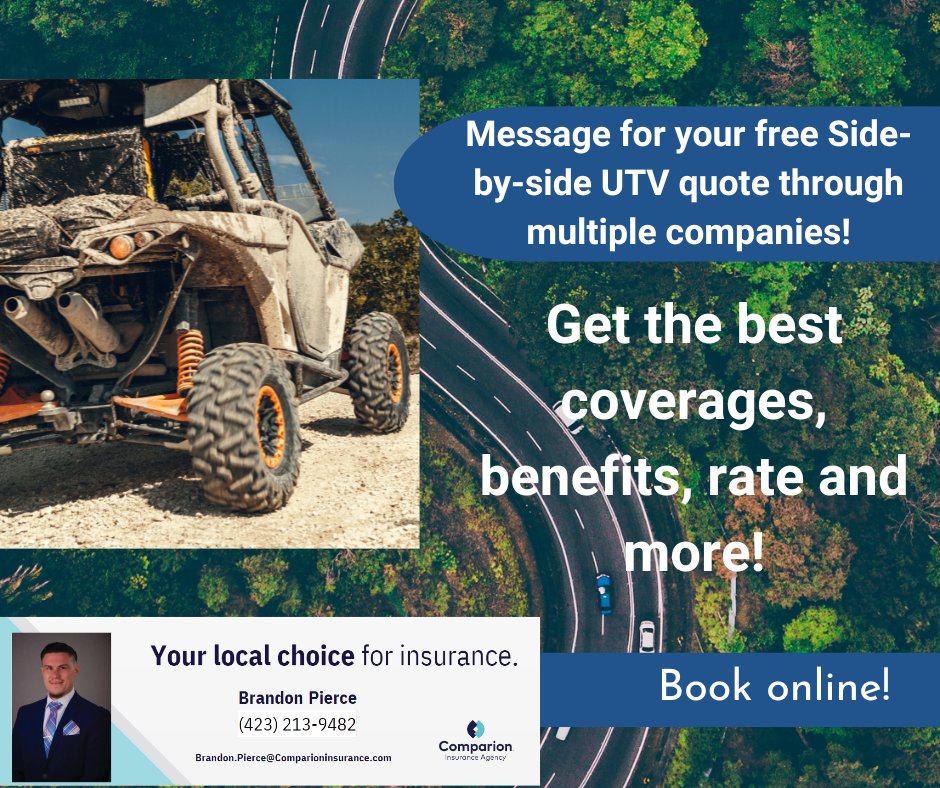 Do you have a side-by-side UTV? If so, message me for abilities to get better rates and coverages or even bundle it with your auto for even better savings! #TNtrustedinsuranceagent #UTVLife #UTVinsurance #Autoinsurance #Polaris