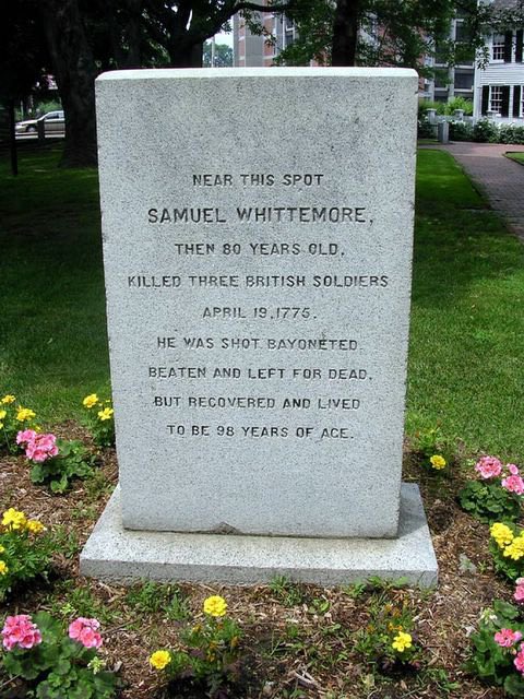 Today in 1775 Sam Whittemore chose violence. (Thanks @pptsapper)