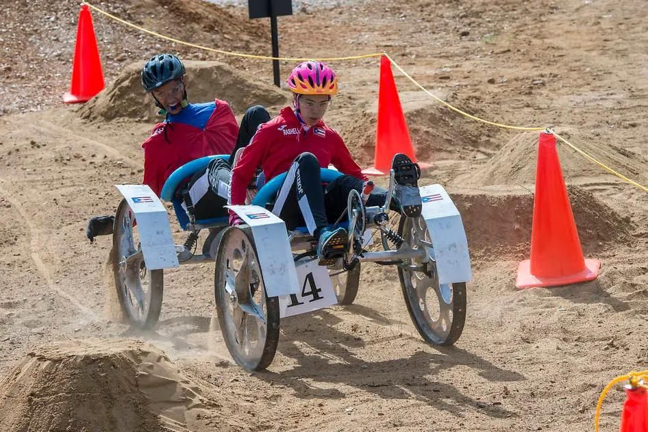 Ready, set, go! The @RoverChallenge is on 🏁 This weekend, high school & college teams from 24 states, the District of Columbia, Puerto Rico, and 12 other nations will put their student-built, people-powered rovers to the test. More on the challenge: go.nasa.gov/3W4hEGs