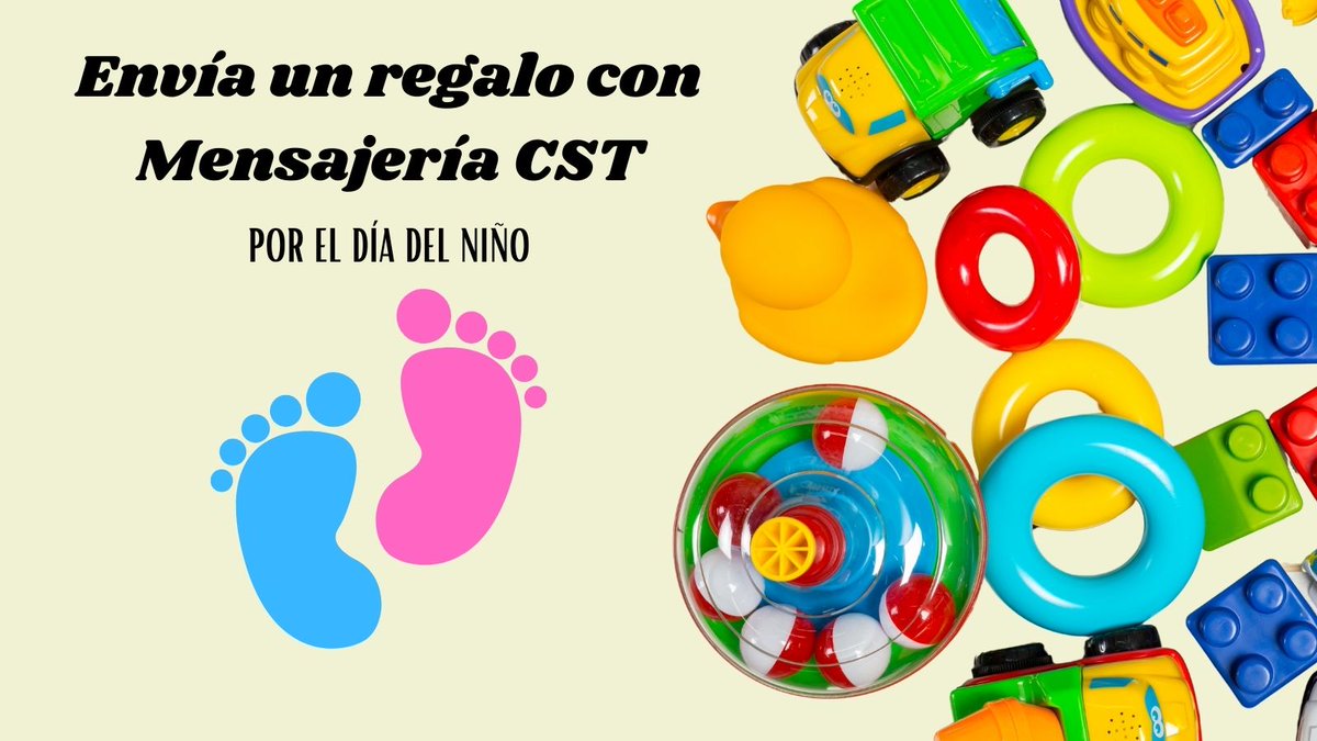 Mensajeria_CST's tweet image. #niños #trending #diadelniño #happy #boys #girls #girlspower #hi #hola #regalo #obsequio #home #enviosrápidos