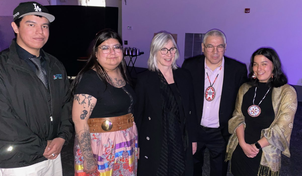 NANComms's tweet photo. Congratulations @JossOssim, of Moose Cree First Nation, who received the @Indspire Award for Public Service!  A great night celebrated by @LinklaterVictor @PattyHajdu and Oshkaatisak Council members. Meegwetch, Jocelyn. You are an inspiration! https://t.co/wmfKwUm0be