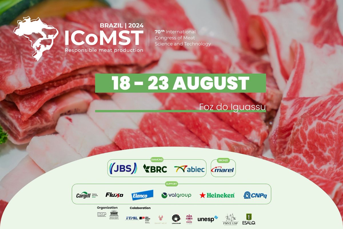 spflanzer's tweet photo. "Don't miss out.

If you're a researcher or work with meats, don't miss out on the biggest and most important scientific event in the field. https://t.co/jnbZiIAP6Z