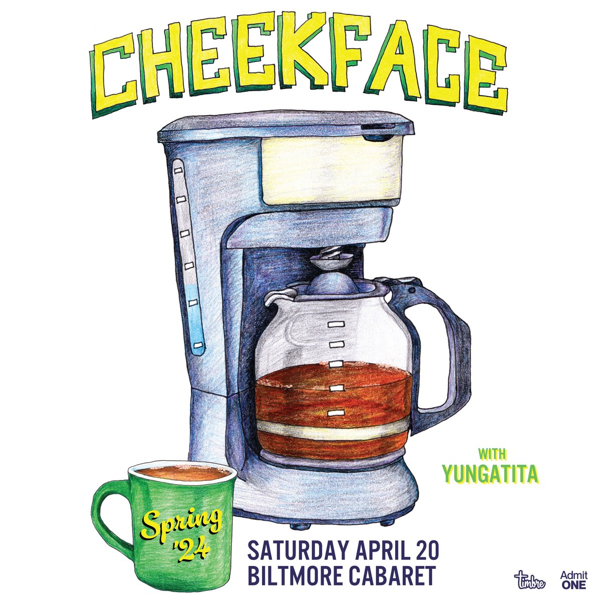 This Saturday in Vancouver! @cheekfaceREAL @biltmorecabaret with @YUNGATITA - Early Show: Doors 6:30pm. Get your tickets: admitone.com/events/cheekfa…
