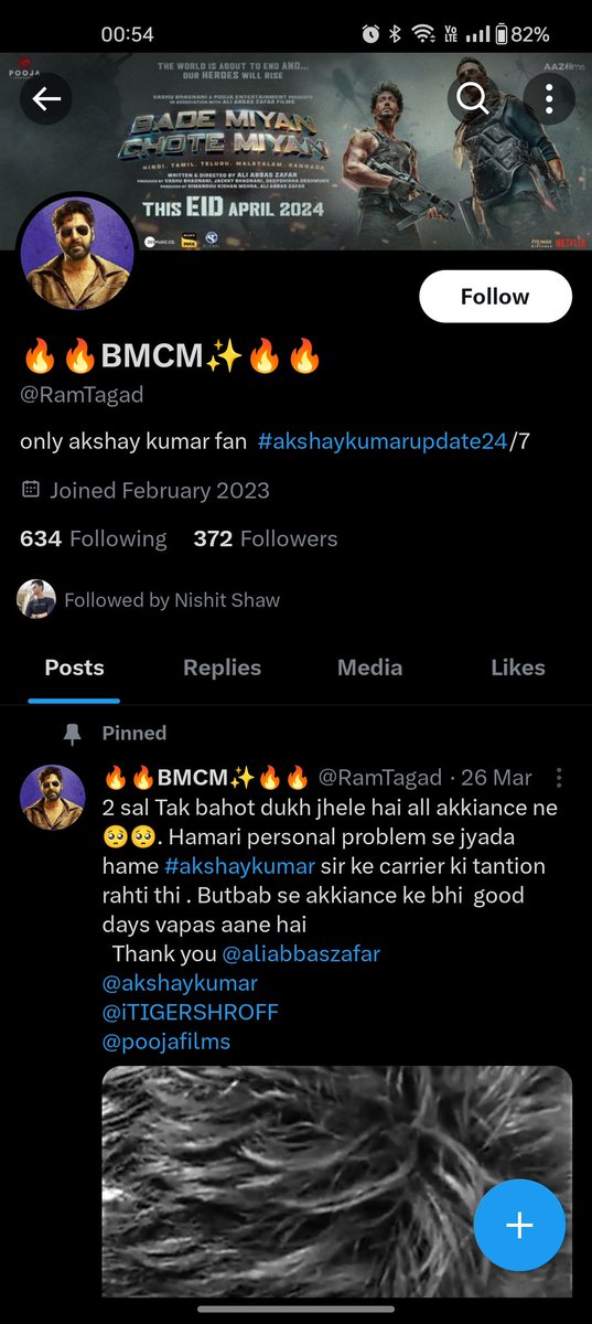 MovieDebt's tweet photo. @NishitShawHere When you follow such accounts.. You kinda supporting this language... https://t.co/hvQEOzRsqS