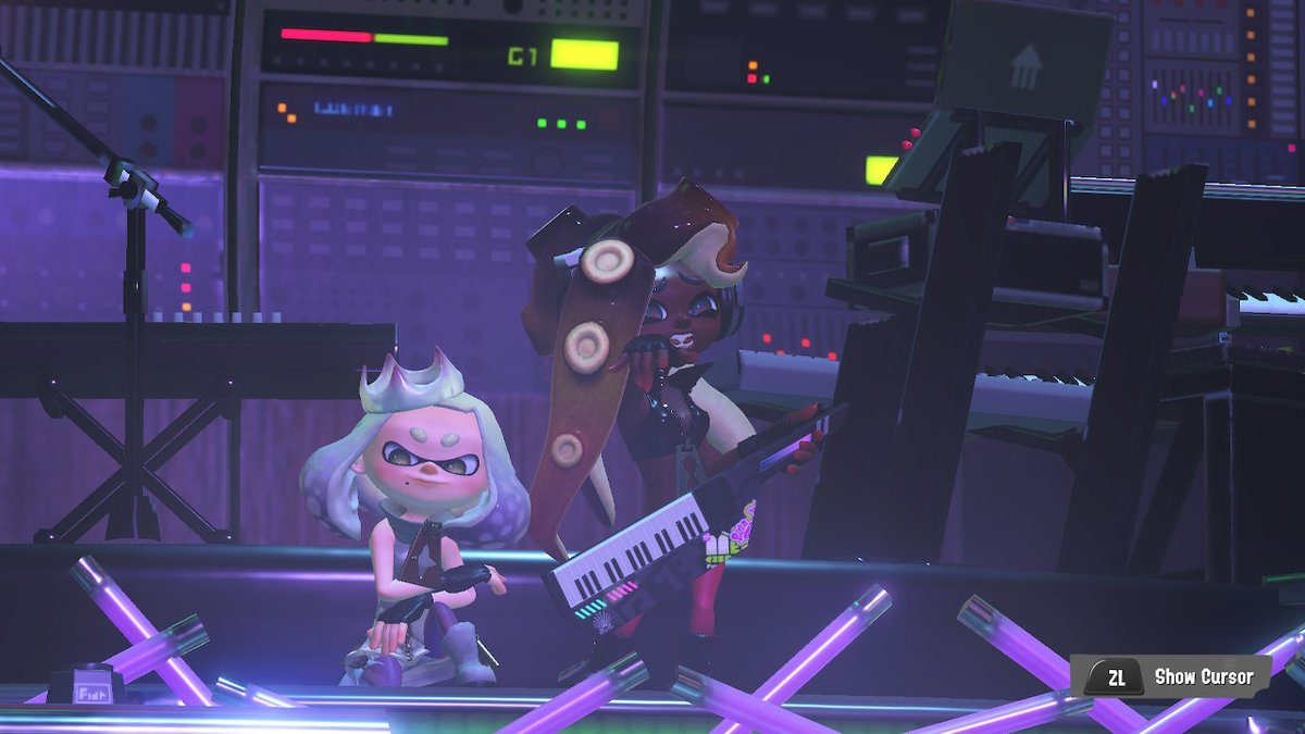 SquidFox1's tweet photo. Off the hook got the moves! X3 #offthehook #inkopolissquare #Splatfest  #Splatoon3 #NintendoSwitch https://t.co/XfEgO7KLoM