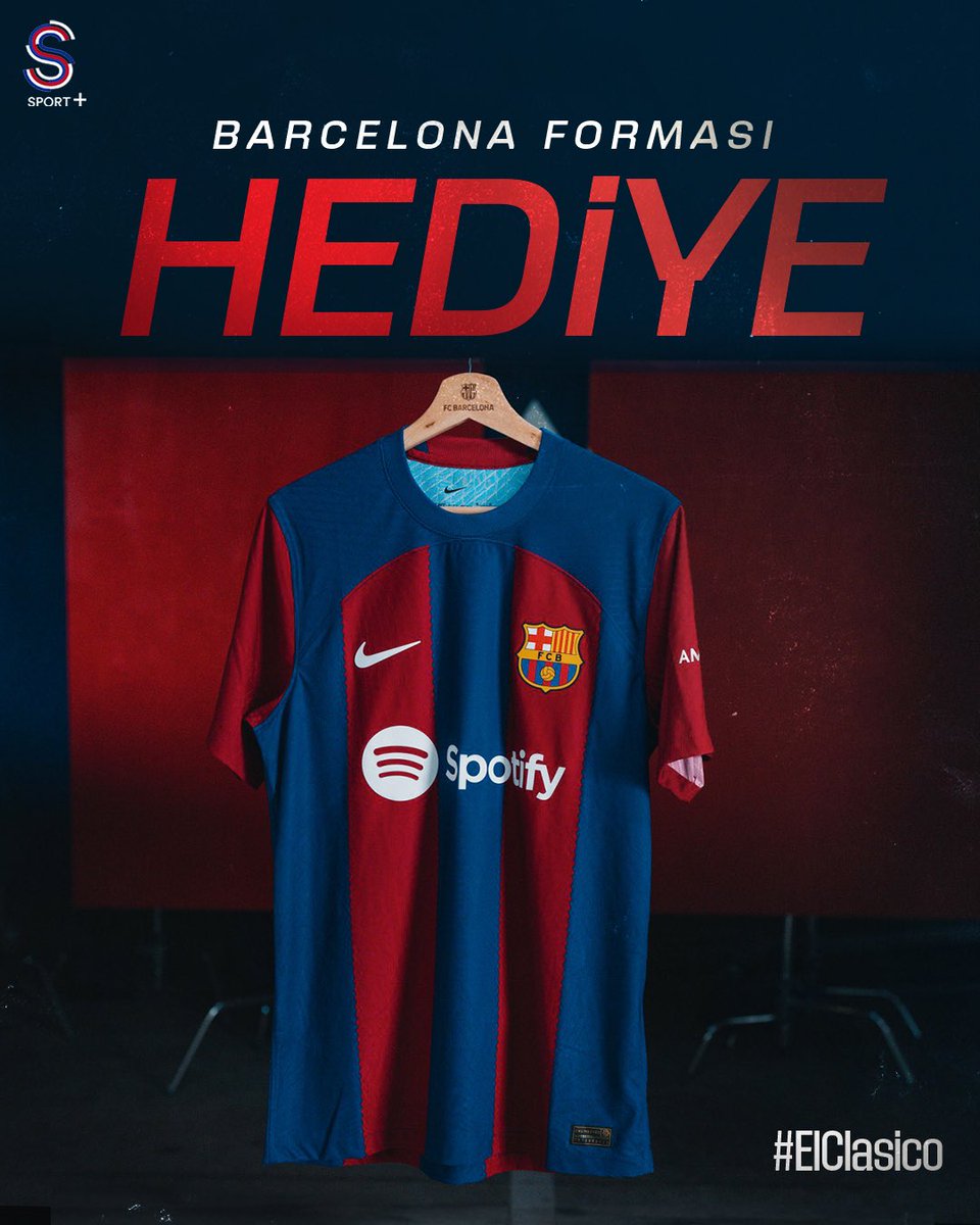S Sport Plus (@ssportplustr) on Twitter photo Sezonun son El Clásico’su öncesinde Barcelona forması hediye! 👑
👉 Formayı kazanmak için:
🔴 Bu paylaşımı beğen ve retweetle,
🔵 <a href="/ssportplustr/">S Sport Plus</a> hesabını takip et!
Real Madrid - Barcelona karşılaşması Pazar günü 22:00’da S Sport Plus’ta! 🏟️ Sezonun son El Clásico’su öncesinde Barcelona forması hediye! 👑
👉 Formayı kazanmak için:
🔴 Bu paylaşımı beğen ve retweetle,
🔵 <a href="/ssportplustr/">S Sport Plus</a> hesabını takip et!
Real Madrid - Barcelona karşılaşması Pazar günü 22:00’da S Sport Plus’ta! 🏟️