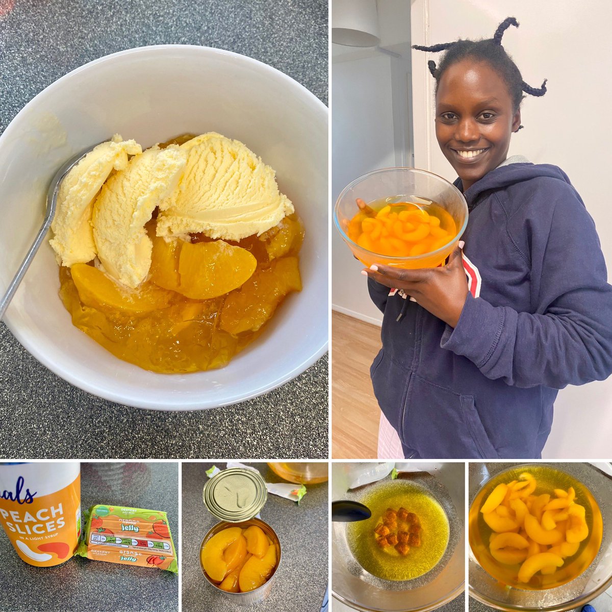 Seems jelly is not a big thing in Rwanda so I’ve treated Coco to my home-made @AldiUK recipe, with their ice-cream. “Delicious” was her verdict - so now she’s a big fan!