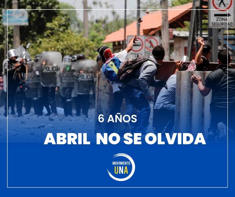 #AbrilNoSeOlvida 🕯️ | En abril, el pueblo nicaragüense nos unimos en una sola voz de cambio y esperanza. #Democracia #Justicia #Libertad