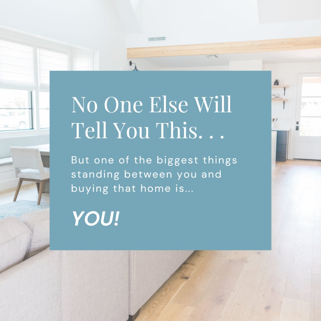 For many of you, one of the biggest obstacles between you and the home you’ve been dreaming of is, well, you! There are so many homes out there that could be perfect for you and just as many programs to help. Reach out if you're ready! #firsttimehomebuyer