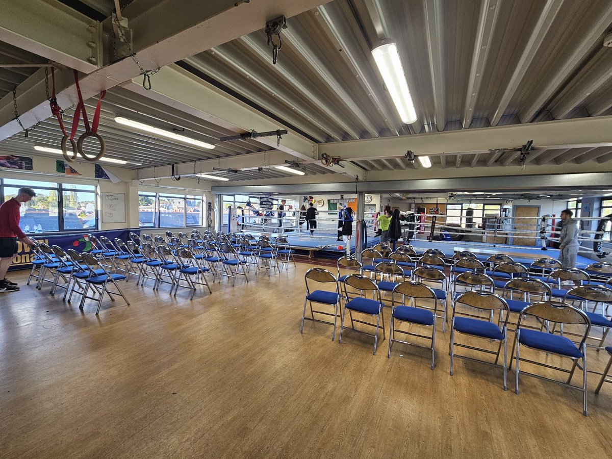 Mecca 🙌 is ready for another Monkstown Boxing Saturday Show tomorrow - Beginners to National Champions - 50 Bouts - €5 entry - 10am Start #Community 🥊🥇🇮🇪