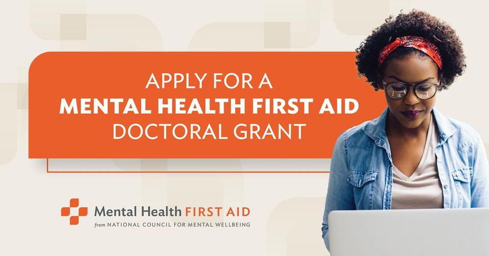 Applications to the MHFA USA Doctoral Student Grants open on Monday! Four full-time doc students will receive a $5,000 award to research the outcomes of MHFA trainings in the U.S. Want to learn more? Join our info session on Wednesday at 12pm ET: bit.ly/3xGVNuu