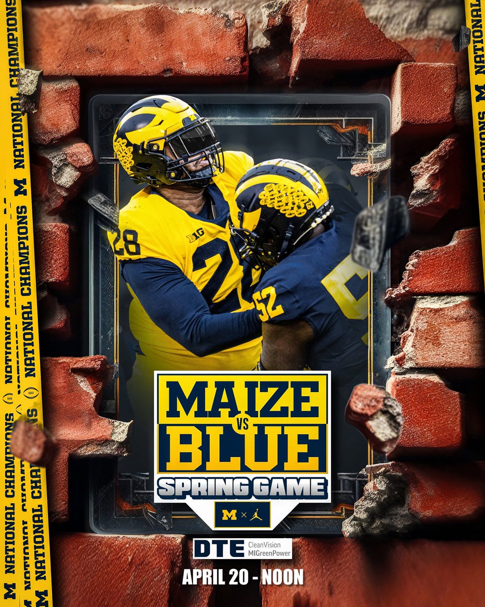bradycorrell80's tweet photo. I will be at @UMichFootball this weekend for the Spring game. Thanks @grant_newsome @Coach_Casula @Coach_SMoore for the invite! Go Blue! 
@_thebillymiller @IMGAFootball @CoachPGill https://t.co/MJpMSpmUqE