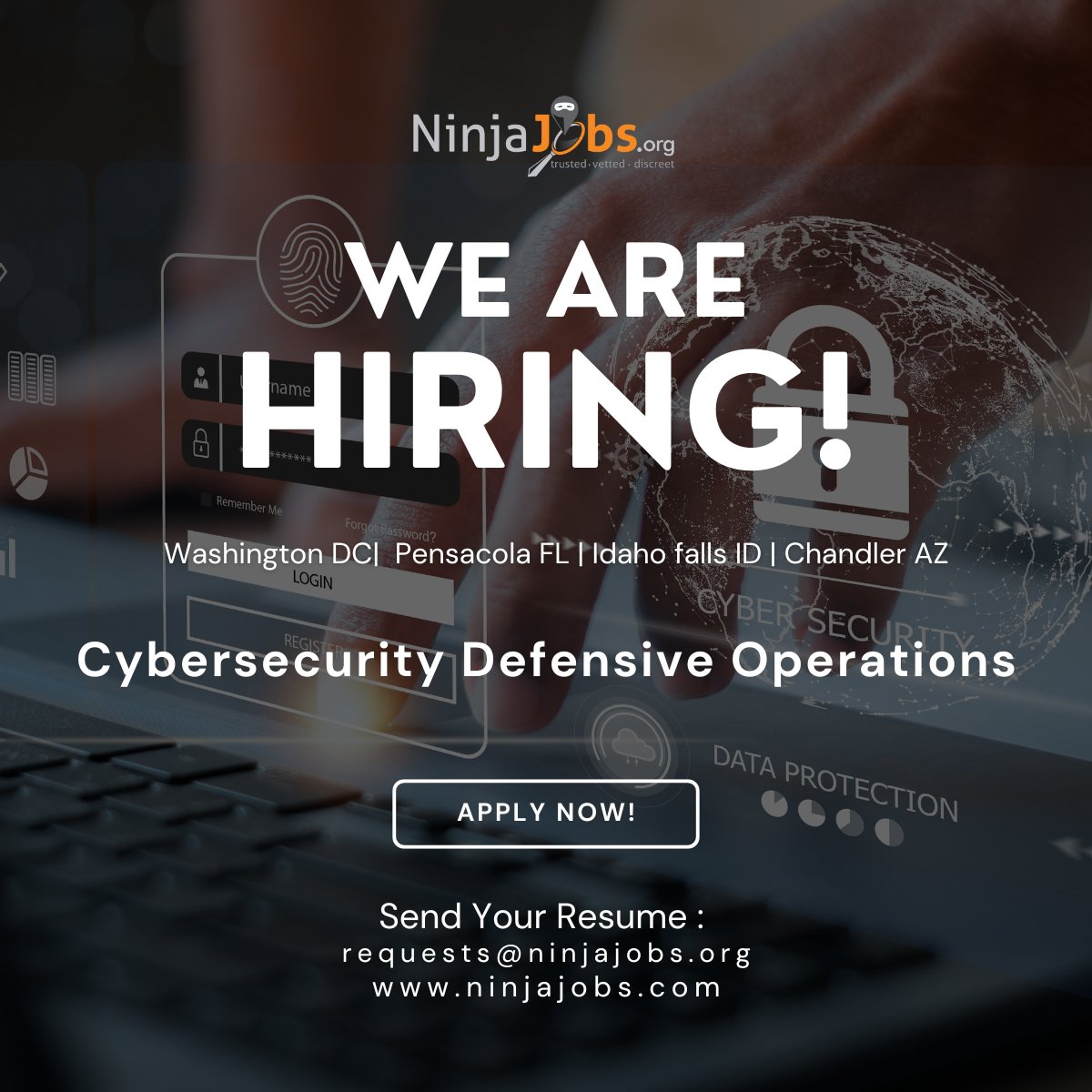 Take your cybersecurity expertise to the next level! Explore various roles across different departments and make an impact in the field.
Ready to join the fight against cyber threats? Discover opportunities today! ninjajobs.org/job/51a1d14ed2…
#CybersecurityJobs  #NinjaJobs