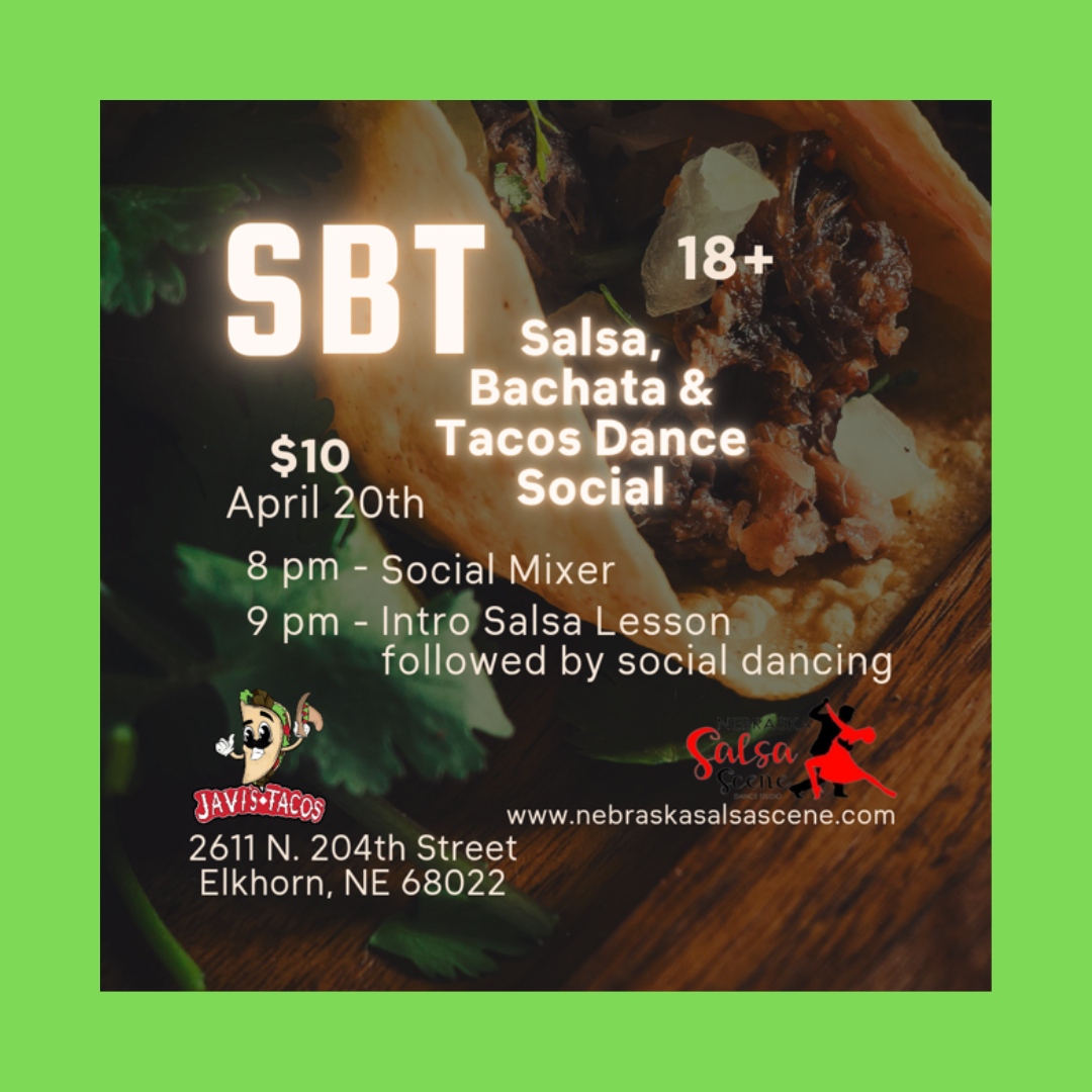 🌟 Tomorrow's the Day 🎊🌮: It's almost time to salsa your way to Javi's Tacos! If you’re joining us for a night of Salsa, Bachata, and the best tacos in town, sound off below and tag the friends who need to know! #SBTCountdown #1DayToGo #DanceTheNightAway #JavisTacos