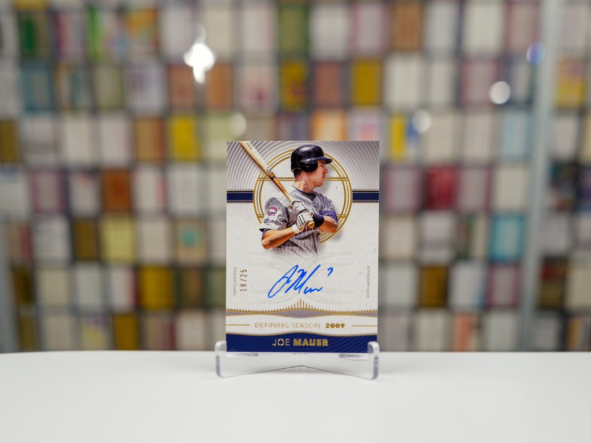 Happy birthday to future @BaseballHall inductee, Joe Mauer!🎈 Like and repost for a chance to win an autographed Mauer @Topps card.