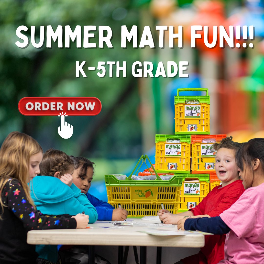 mangomath's tweet photo. Keep the learning going through the summer with exciting math activities! Perfect for kids in K-5th grade. Grab your kit today! 🌞✏️📚 #SummerLearning #MathFun #EducationalActivities 🥭 Check out our website for more information. https://t.co/y7BOGLN0E2 https://t.co/Tl9bmpAAIw