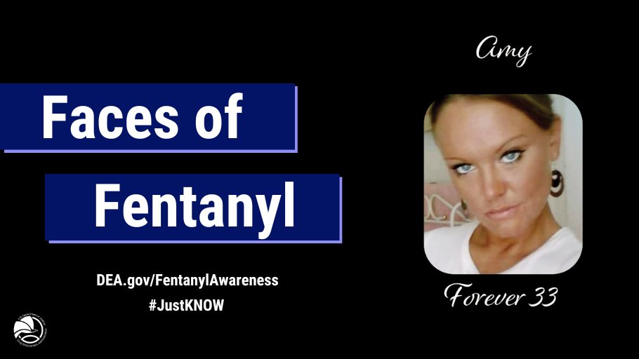 #DYK Fentanyl is 50x more potent than heroin. Join DEA in remembering those lost from fentanyl poisoning by submitting a photo of a loved one lost to fentanyl. #JustKNOW dea.gov/fentanylawaren…