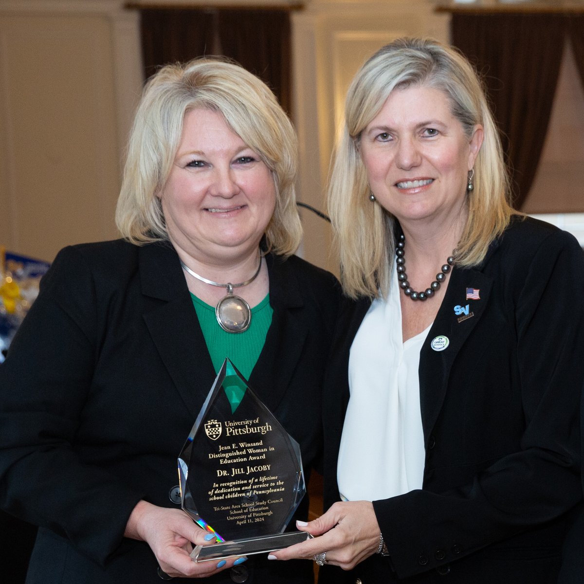 Congrats to Dr. Jill Jacoby, AIU assistant executive director of Teaching &amp; Learning, on receiving the 2024 Dr. Jean E. Winsand Distinguished Woman in Education Award for her exemplary leadership and a lifetime of dedication and service to the school children of PA.