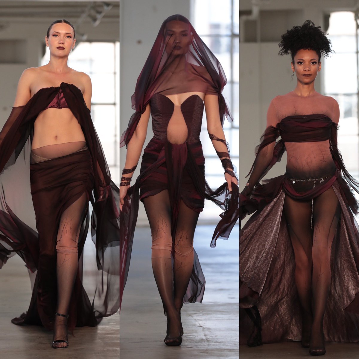 SentryxHQ's tweet image. FIDM DEBUT 2024 Collections 📸 In PHOTOS ➡️ Designer &amp;amp; @FIDM Advanced Fashion Design Program graduate Raiah Chavah Young “Vespertine” Collection
📸: @_abimages @alexberliner #fidmdebut