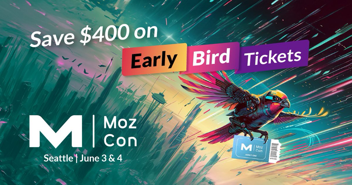 Hope you'll join us for an incredible lineup of talks, a chance to meet people and grow your network, and of course, the famous #MozCon parties! Save $400 until tomorrow!! What will you do with that savings?