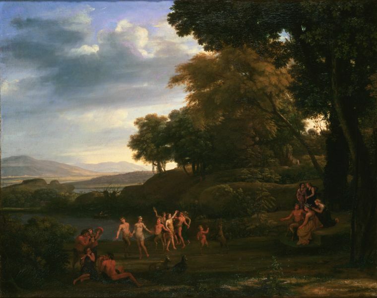 Landscape With Dancing Satyrs and Nymphs wikiart.org/en/claude-lorr…