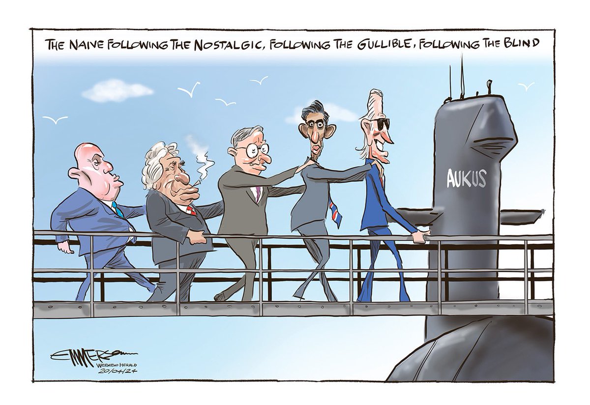 Rod Emmerson’s cartoons: Week of April 15 - 21 nzherald.co.nz/nz/rod-emmerso… #AUKUS