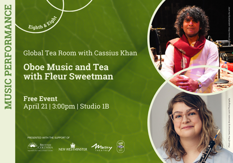 We'll see you this Sunday for Global Tea with Cassius Khan and oboist Fleur Sweetman. This is a #FreeEvent and everyone is welcome!

eighthandeight.com/event/global-t…

Can't make it? Sign up for our newsletter so you don't miss any event announcement! eighthandeight.com/newsletter-sig…

#NewWest