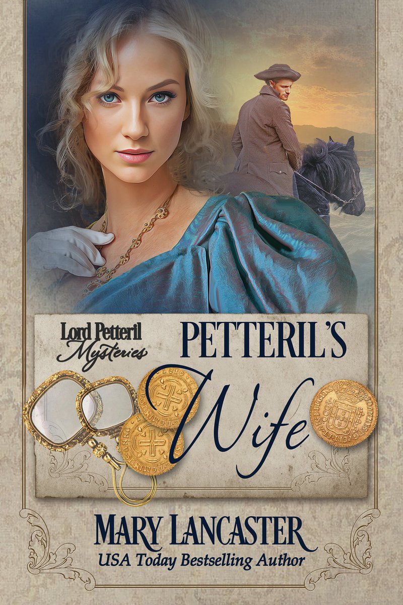 Just under a week to go until PETTERIL'S WIFE releases! 

Book 5 of the Lord Petteril Mysteries takes our heroes on a dangerous search, and a surprising personal journey… Now on pre-order everywhere! 

mybook.to/petterilswife

#mystery #historicalmystery #cozymystery #booktwt