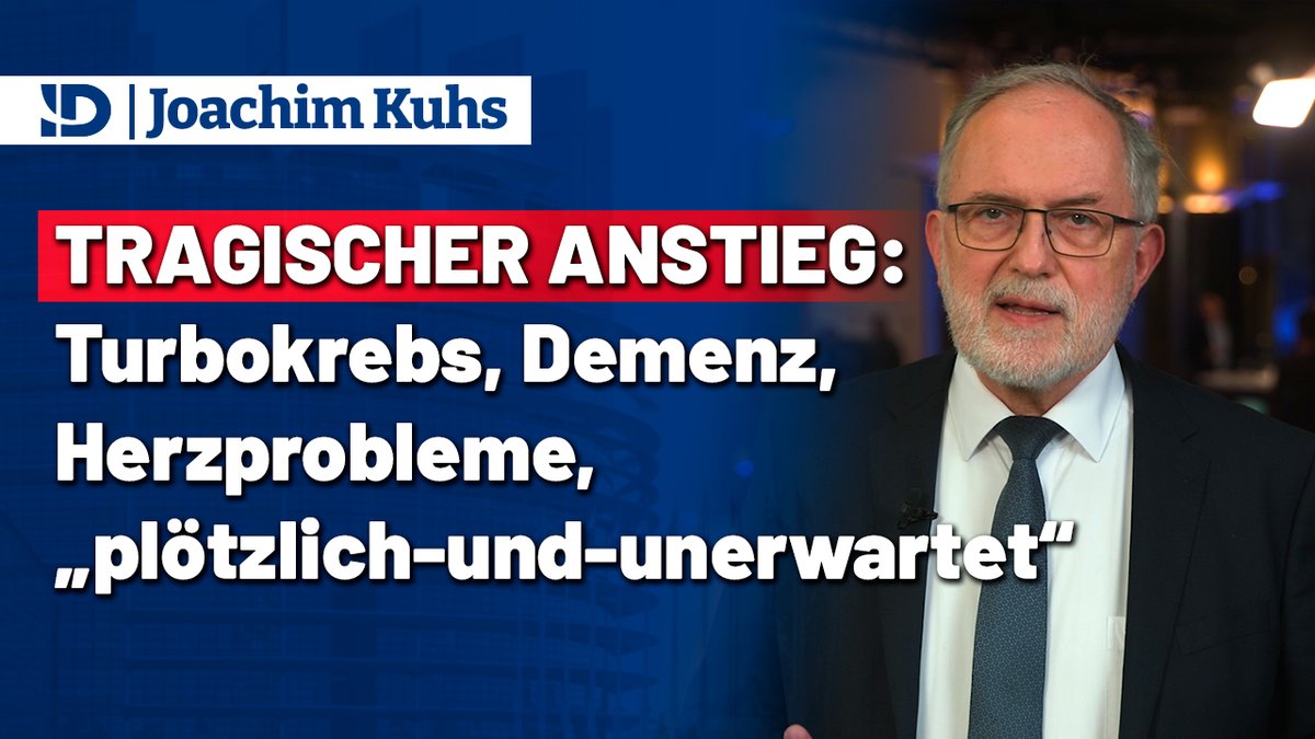 Tragischer Anstieg: #Turbokrebs, #Demenz, #Herzprobleme, #ploetzlichundunerwartet #IDGroup facebook.com/joachimkuhs/vi…