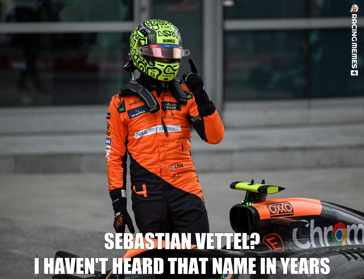 racingmemes56's tweet photo. #ChineseGP Sprint Qualifying: Pole Position for Lando Norris
#Shanghai2024
#F1Sprint
#F12024
#F1
#EngineeredInsanity
@LandoNorris
@McLarenF1
@F1
#LandoNorris
#Norris
#LN4
#McLarenMercedes
#McLaren
#RacingMemes
#RacingMemes56 https://t.co/GlMbUCho8x