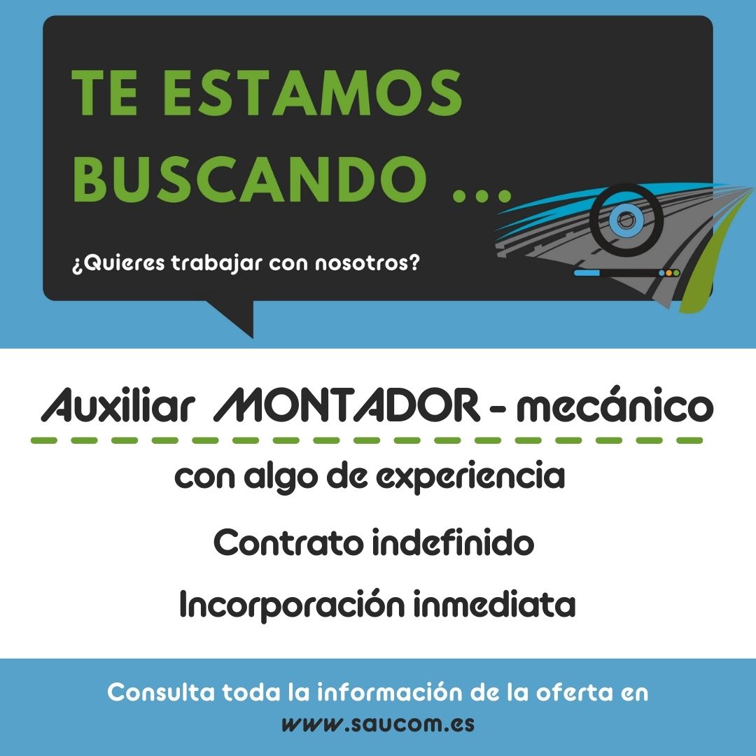 #OFERTA #EMPLEO
Auxiliar Montador(a) de #neumáticos con algo de experiencia 

Aquí, más detalles de la #oferta:
saucom.es/trabaja-con-no…

SAUCOM #LasRozas #VillaviciosadeOdón #PozuelodeAlarcón

#talleres en la #ComunidaddeMadrid (zona noroeste) 

#tallermecánico #mecánica