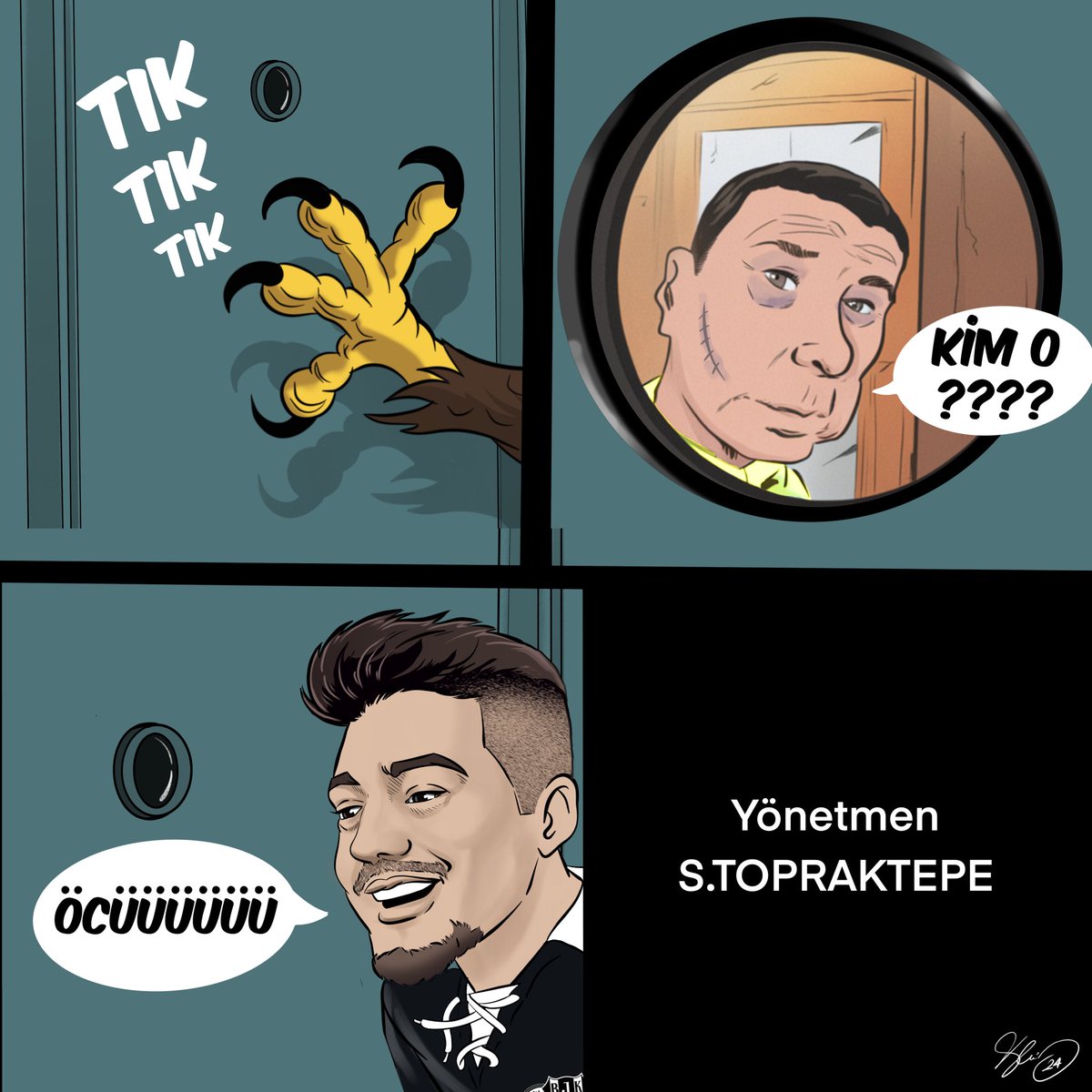 Tık tık tık !!!) 
kim o ????? 
Muciiiiiiii