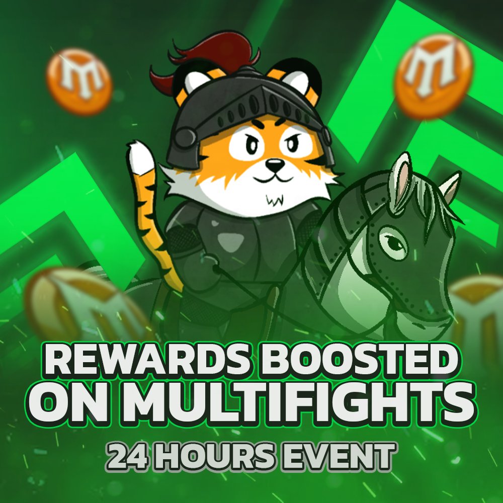 🚨Event Alert on #MULTIFIGHTS!

🎉 24-hour special: DOUBLE rewards on free arenas in #Multifights! 

🚀Join now!
➡️game.multi-fights.com

#MultiversXNFTs #MultiversX #NFTCollection #NFTGaming #NFTCommunity