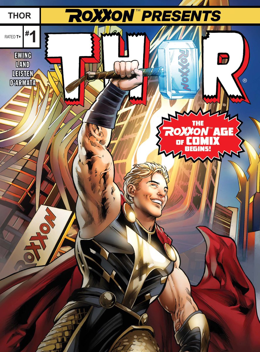 Roxxon Presents: Thor…is one of my FAVORITE comics this year. Obviously connected to Al Ewing’s Immortal #Thor …I was chuckling how drenched in irony it was. #Readmorecomics