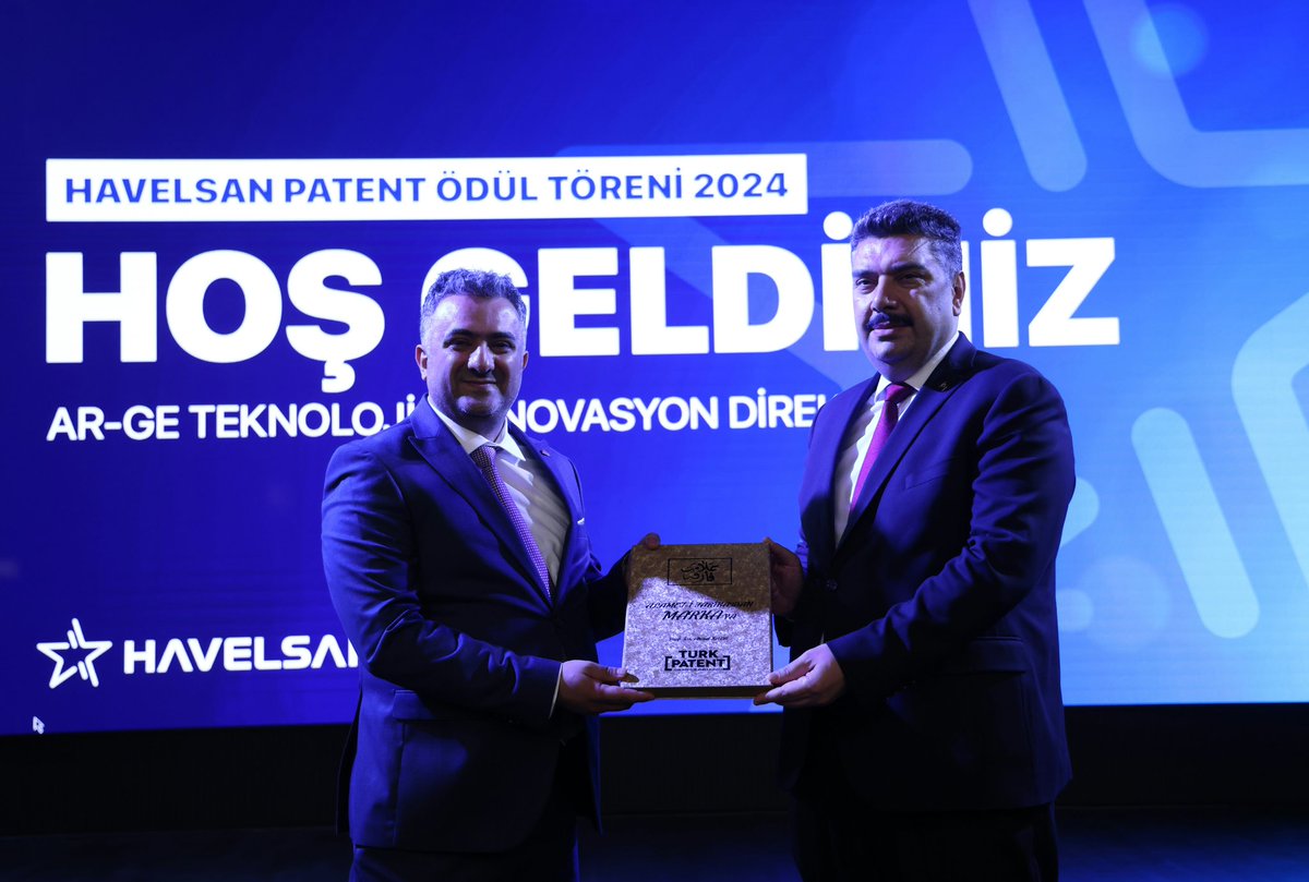 HAVELSAN 2024 Patent Ödül Töreni, @TURKPATENT Başkanı Prof. Dr. Muhammed Zeki Durak ve Genel Müdürümüz Dr. Mehmet Akif Nacar'ın katılımıyla gerçekleşti.🏆 En iyi HAVELSAN buluşu, en fazla başvuru yapan buluşçu, en iyi KOBİ, en genç buluşçu, tescil alan buluşçular kategorilerinde…