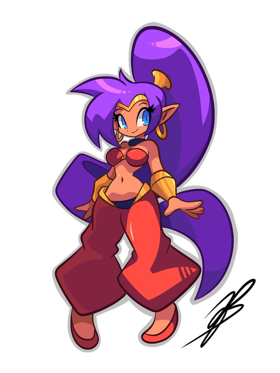 I decided to draw Shantae. I recently became a big fan of the franchise and enjoy the games very much. I’m very happy with how this turned out. #Shantae #shantae #fanart #WayForward #characterart #art #ArtistOnTwitter #ArtistOnX #halfgenie