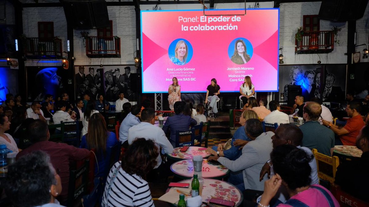 lfpperez's tweet photo. 🤩 Finalmente, 130 empresarios asistieron a nuestro segundo #CaliMeetUp del año. Allí hicieron conexiones de valor, se retaron y se inspiraron con las historias de Ana Lucía Gómez, dir. financiera y administrativa de @AMovitrans, y Janneth Moreno, gte. de #MaincoHealthCare. https://t.co/fAPDUk9Dxr