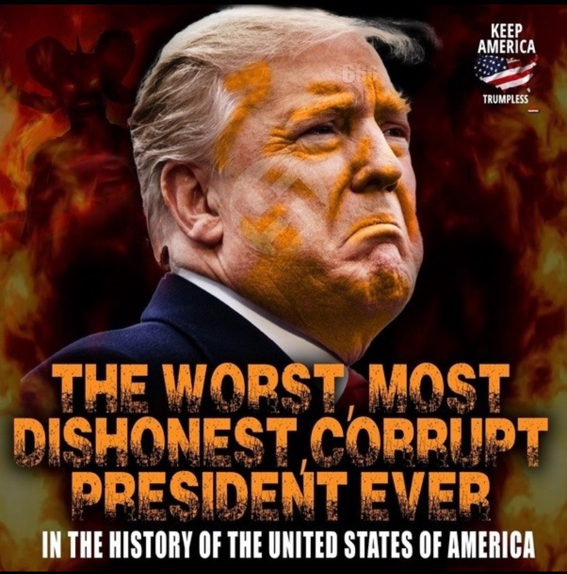 StudioGMedia's tweet photo. @joncoopertweets I’d say the bum-thug, criminal, rapist, pedophile is being Anti-Woke, doped up on amphetamines from a lack of sleep. 

#LibertyAndJusticeForAllMeansHoldingTraitorsAccountableTrumpGOPandCult45 https://t.co/isvZKkoHVg
